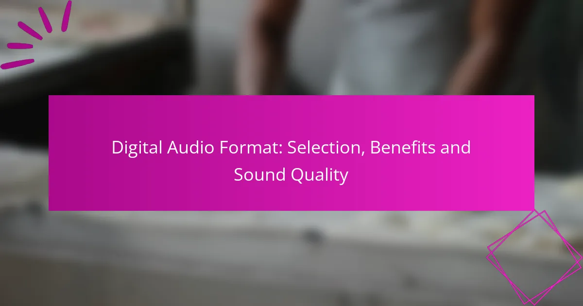 Digitales Audioformat: Auswahl, Vorteile und Klangqualität